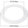 5 Pack Gloss White Goof Trim Ring for 6" Inch Recessed Can Lighting Down Light, Outer Diameter 8 Inches view 3