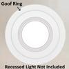5 Pack Gloss White Goof Trim Ring for 6" Inch Recessed Can Lighting Down Light, Outer Diameter 8 Inches view 4