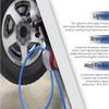 BLUBIRD BB3825 3/8" x 25' Rubber Air Hose, 100% Rubber, Lightest, Strongest, Most Flexible, 300 PSI, 50F to 190F Degrees, Ozone Resistant, High Strength Polyester Braided view 4