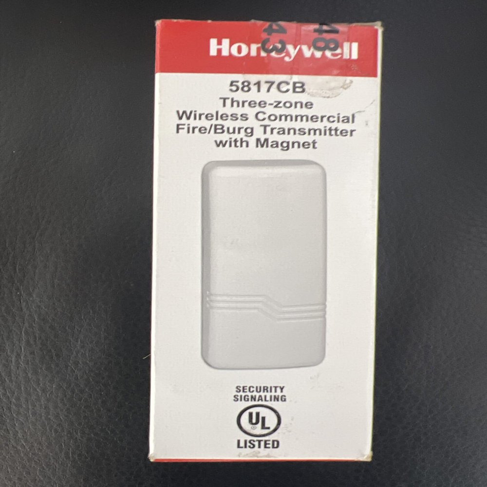 Honeywell 5817CBXT Three-Zone Wireless Commercial Fire/Burg Transmitter with Magnet
