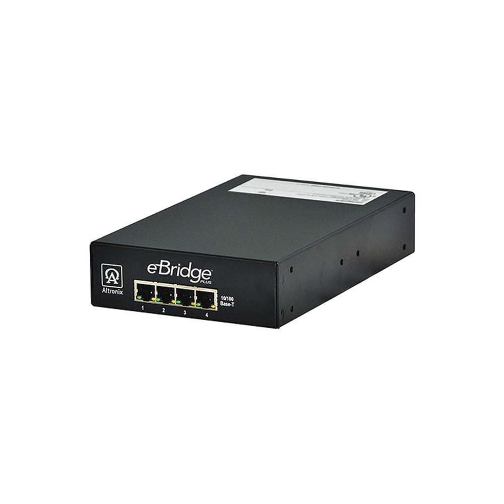 ALTRONIX EBRIDGE400PCRM PoE Extender,4 Cam. Inputs,5-1/4" W
