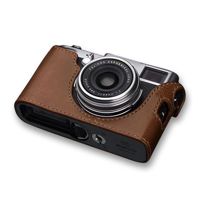 GARIZ J&K Collaboration Model FUJIFILM X100T/X100S/X100 Genuine Leather Camera Case CO-X100C Camel