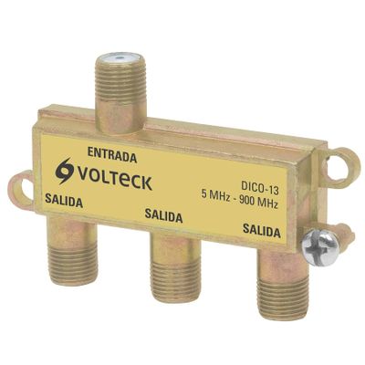 Coaxial splitter 1 input and 3 outputs
