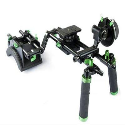 GOWE Double handle Dslr Shoulder Mount Rig with follow focus,bridgeplate
