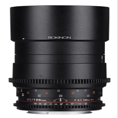 Rokinon Cine DS 100mm T3.1 ED UMC Full Frame Telephoto Macro Cine Lens for Nikon Digital SLR Cameras