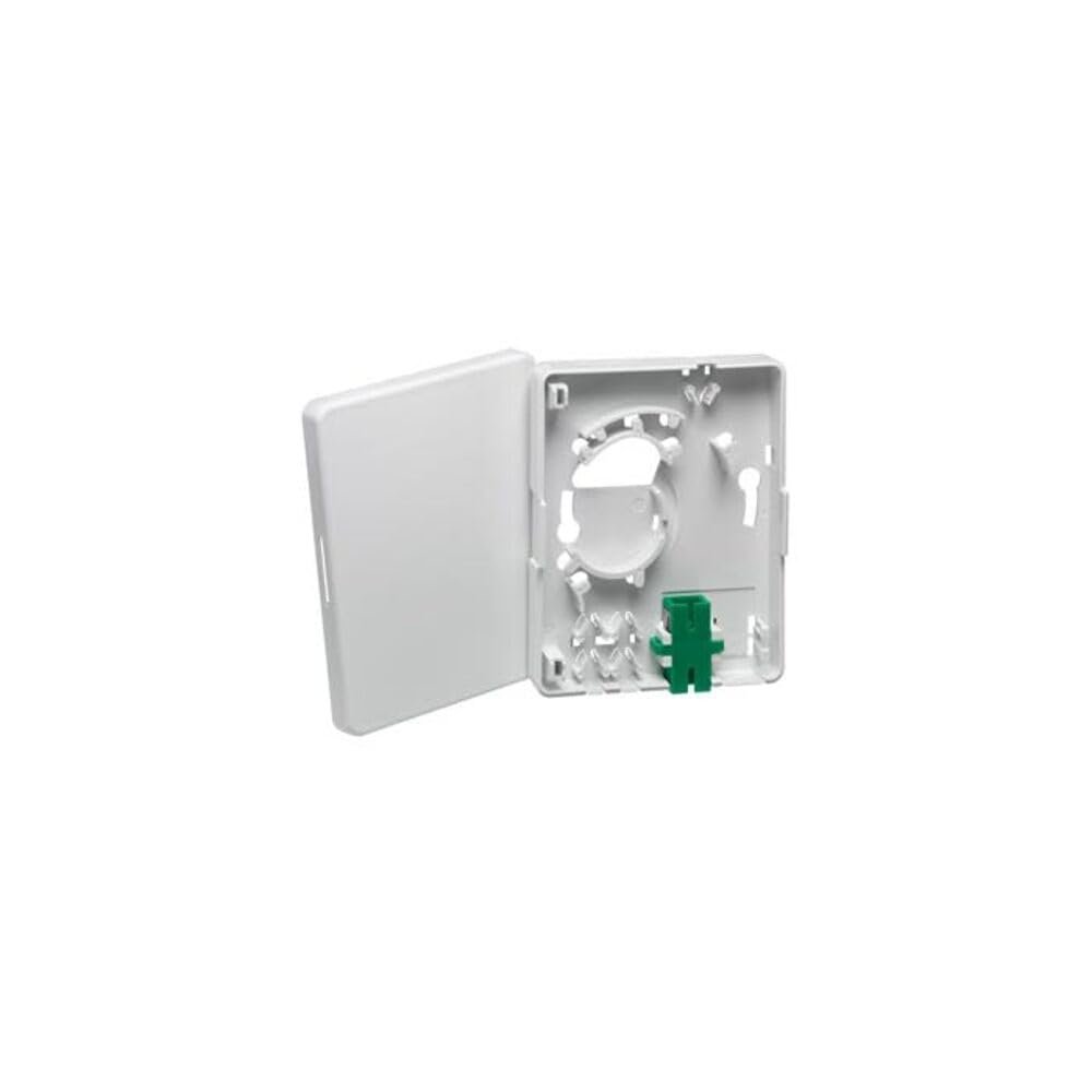 Leviton to The Home Point of Entry Box, with Green SC/APC Coupler, FTH00-W, Fiber