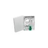 Leviton to The Home Point of Entry Box, with Green SC/APC Coupler, FTH00-W, Fiber view 1