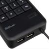 Elecom Wired 10-Key Board Small Membrane Heavy Duty USB Hub with TK tcm014 Series , blk view 2