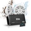 BOSS Audio Systems ASK902B.6 Marine Boat 6.5 inch Speakers and 4 Channel Amplifier Package - 500 High Output, Bluetooth Remote, Waterproof Pouch view 1