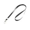 uxcell Swivel Lobster Clasp Neck Strap Lanyard for ID Badge Holder Key Black view 1