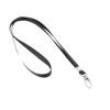uxcell Swivel Lobster Clasp Neck Strap Lanyard for ID Badge Holder Key Black view 2