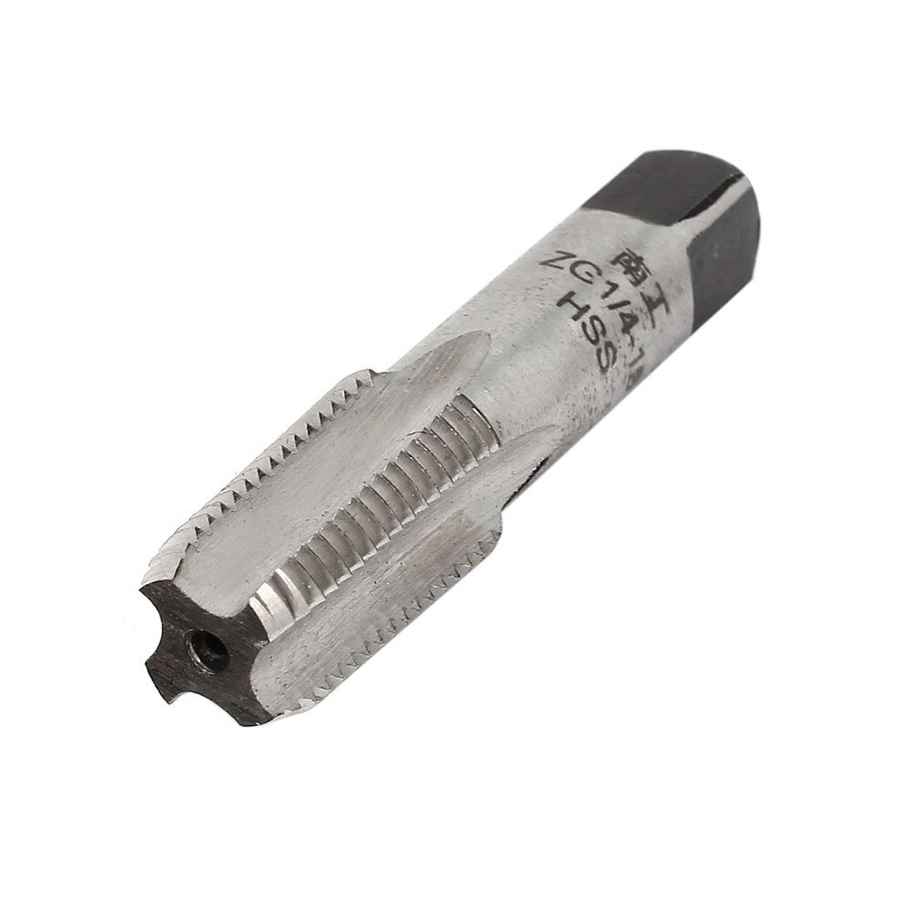 uxcell ZG 1/4-19 BSPT 55 Degree Pipe Thread HS Tap 4 Flutes 60mm Length