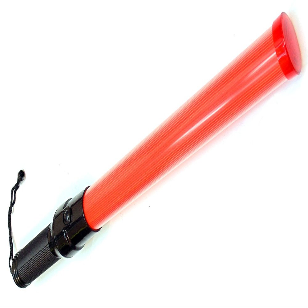 RK 21-Inch Signal Traffic Wand Baton LED Flashlight with Wrist Strap, Orange Finish