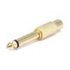 1/4Inch M Plug to RCA Jack Adapter, Metal view 1