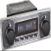 Retro Manufacturing HC-308-509-40-80 Hermosa Direct-Fit Radio for Classic Vehicle (Chrome Face and Chrome Buttons and Pinstripe/Chrome Faceplate) view 4