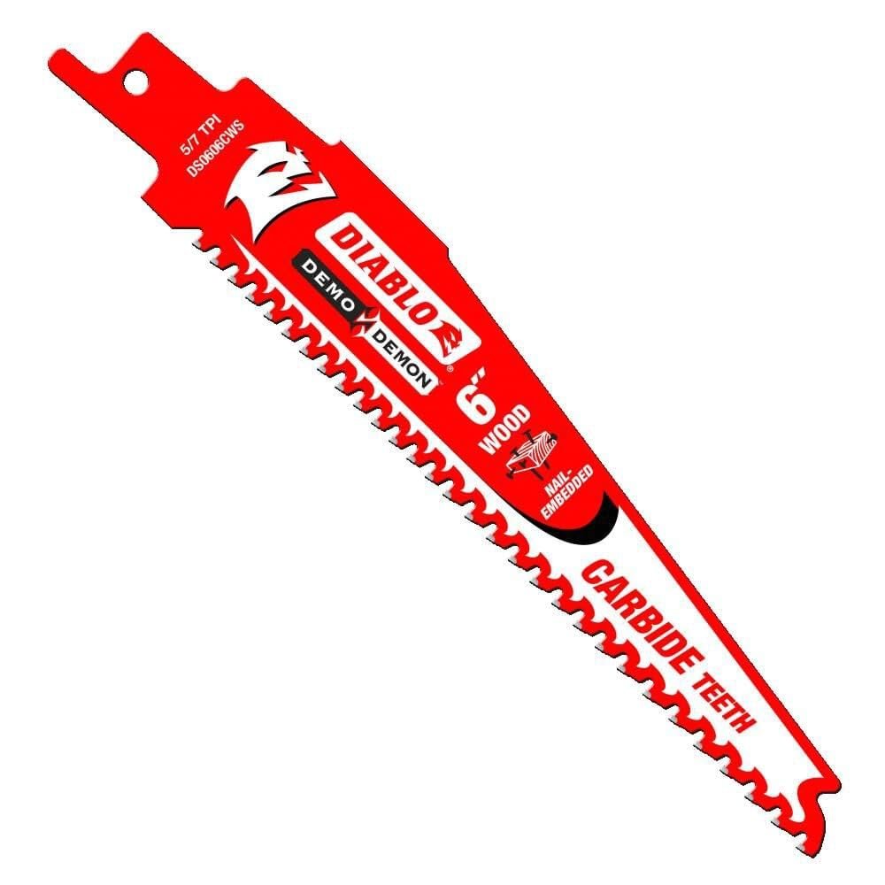 Diablo Freud Carbide-Tipped Reciprocating Saw Blade - 6in. Model Number DS0606CW