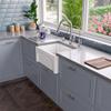 ALFI brand AB2418ARCH-W Arched Apron Thick Wall Fireclay Single Bowl Farm Sink, 24", White view 3