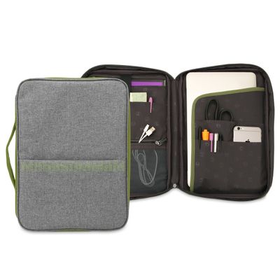 11 Inch MacBook Air MIIM Bright Combo Mini Canvas Portfolio Sleeve (Lime Green)