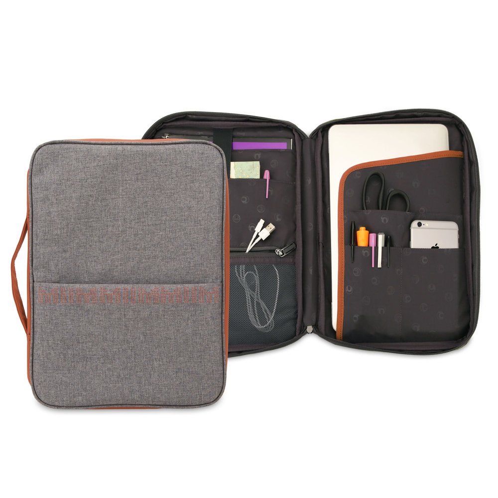 11 Inch MacBook Air MIIM Bright Combo Mini Canvas Portfolio Sleeve (Orange)