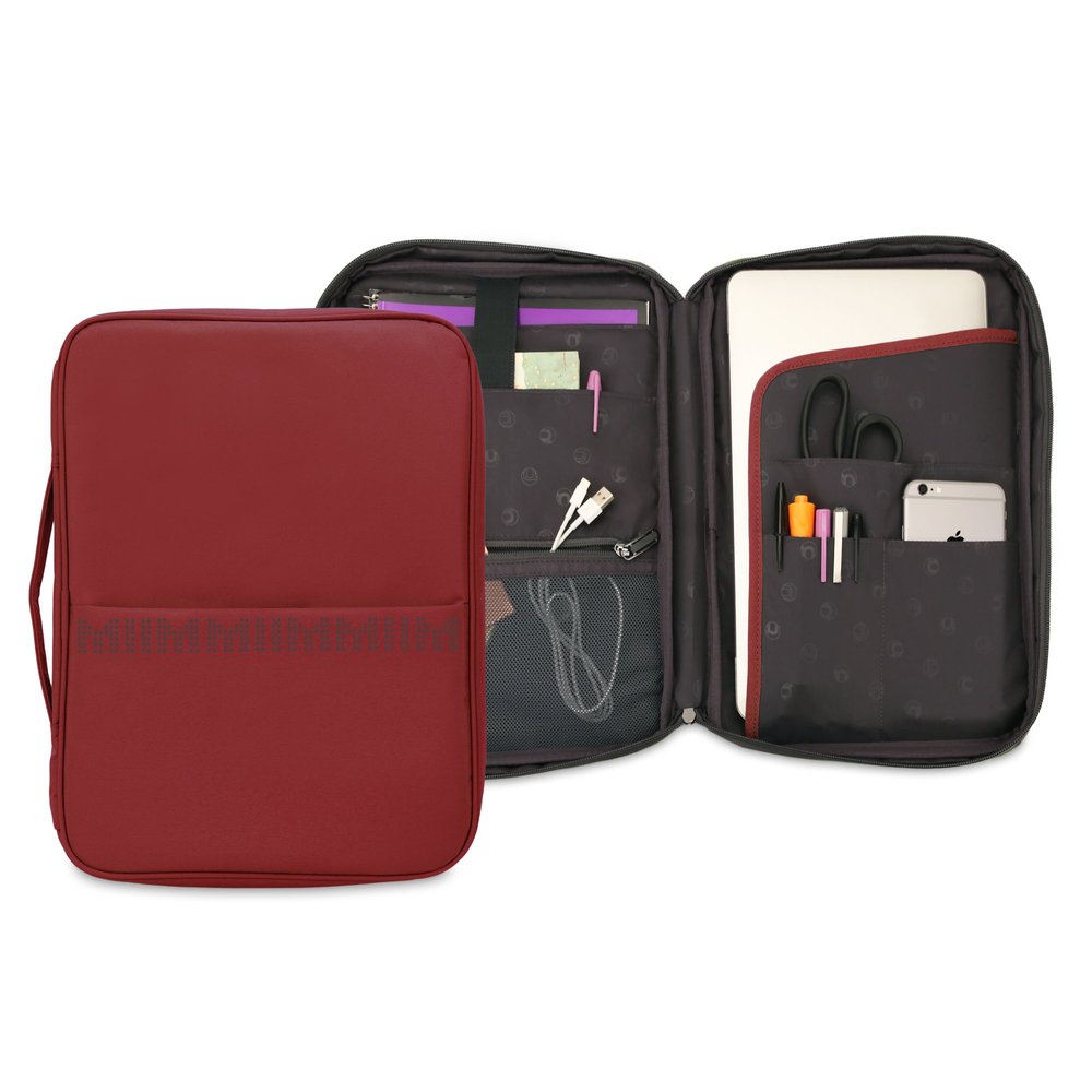 11 Inch MacBook Air MIIM Bright Mini Polyester Portfolio Sleeve (Red)