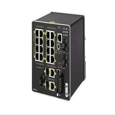 Cisco IE-2000-16PTC-G-E Network Switch Managed L2 Fast Ethernet (10/100) Power Over Ethernet (PoE) Black 16x 10/100Base-T Ethernet, 2X GE Combo, 4X Po