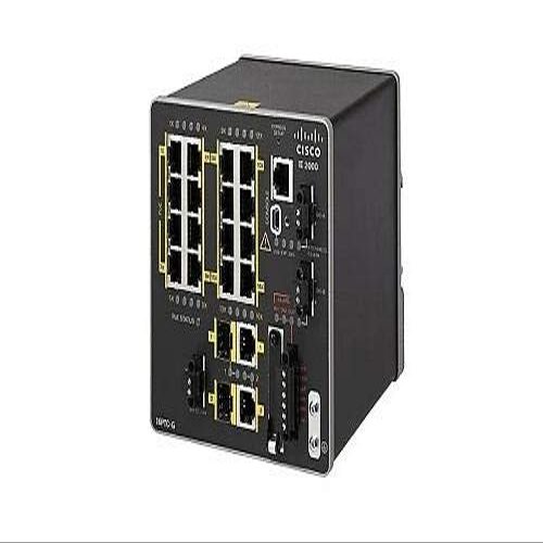 Cisco IE-2000-16PTC-G-E Network Switch Managed L2 Fast Ethernet (10/100) Power Over Ethernet (PoE) Black 16x 10/100Base-T Ethernet, 2X GE Combo, 4X Po