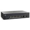 Cisco Small Business Sg300-10P - Switch - L3 - Managed - 8 X 10/100/1000 (Poe) + 2 X Combo Gigabit Sfp - Desktop, Rack-Mountable - Poe "Product Type: Networking/Lan Hubs & Switches" view 1