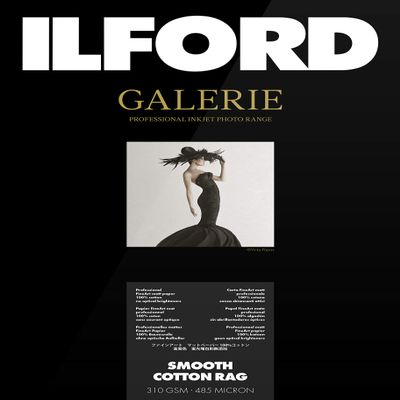 ILFORD GALERIE Prestige Smooth Cotton Rag 310gsm A4-210mm x 297mm 25 Sheets