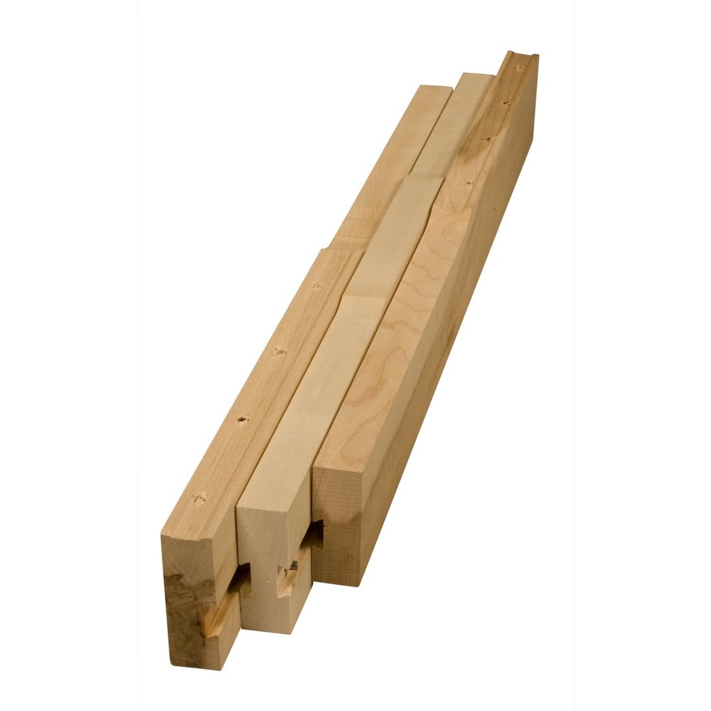 Osborne Standard Wooden Table Slide Set, 26" Standard Extension Slide (Allows for 26" Opening) in Soft Maple, Dimensions: 48" L, 3" W, 2 7/8" H, Extender for Table with 4 Legs