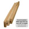 Osborne Standard Wooden Table Slide Set, 26" Standard Extension Slide (Allows for 26" Opening) in Soft Maple, Dimensions: 48" L, 3" W, 2 7/8" H, Extender for Table with 4 Legs view 2