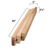 Osborne Standard Wooden Table Slide Set, 26" Standard Extension Slide (Allows for 26" Opening) in Soft Maple, Dimensions: 48" L, 3" W, 2 7/8" H, Extender for Table with 4 Legs view 4