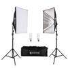 CanadianStudio Pro Rapid softbox Continuous Lighting kit for Photography Softbox Fluorecent Video Studio Light Kit 2 x softbox 2X 45 watt 5500K Fluorescent Light Bulbs 2X 7' Fully Adjustable Stands view 1