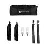 CanadianStudio Pro Rapid softbox Continuous Lighting kit for Photography Softbox Fluorecent Video Studio Light Kit 2 x softbox 2X 45 watt 5500K Fluorescent Light Bulbs 2X 7' Fully Adjustable Stands view 4