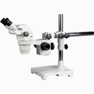 AmScope 2X-180X Ultimate Zoom Microscope with Single-Arm Boom Stand