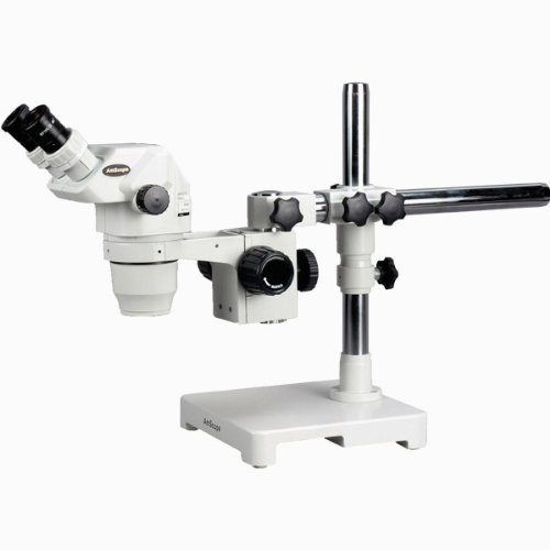 AmScope 2X-180X Ultimate Zoom Microscope with Single-Arm Boom Stand