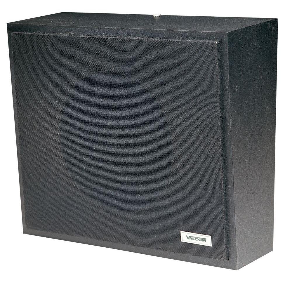 VALCOM Talkback Wall Speaker Black