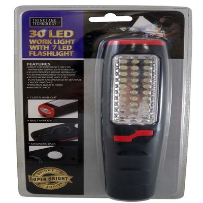 THINKTANK Technology 37 LEDs Dual-Function WORKLIGHT | Built-in Hook & Magnet | Size 8" x 2" x 1.5" | Versatile Lighting Solution