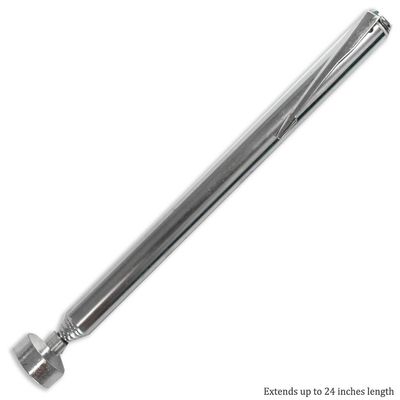 TRUVUE Magnetic Pick-Up Tool | 24" (61 cm) Extendable | 10 lbs (4.5 kg) Lifting Capacity | Compact & Pocket-Ready | Multi-Shaft Extension | Ideal for Workshops & Home Use