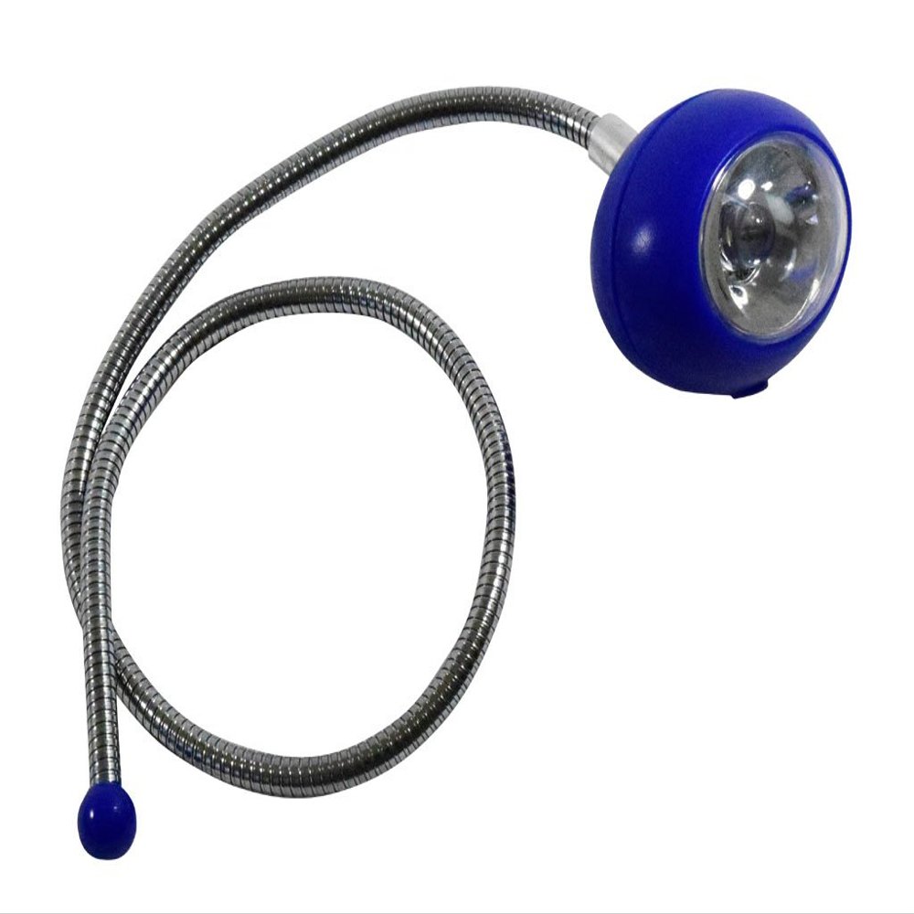 GLOW PRO (2 Pack Flexible Neck 15" (38.1 cm) Reading Lamp | 1.75" (4.4 cm) x 1.25" (3.2 cm) Ultra Bright LED | Portable & Adjustable | Safe End Knob