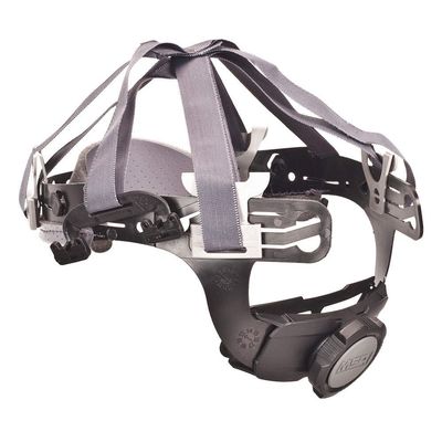 MSA Plastic/Nylon Fas-Trac III Replacement 6 Point Ratchet Suspension With Flush Rear Lug Attachment And 3 Level Nape Strap For Use With V-Gard 500 And SmoothDome Helmets