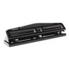 Universal 74323 12-Sheet Deluxe Two- and Three-Hole Adjustable Punch, 9/32-Inch Holes, Black view 1