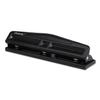 Universal 74323 12-Sheet Deluxe Two- and Three-Hole Adjustable Punch, 9/32-Inch Holes, Black view 3
