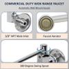 AA Faucet Wok Range Center-On Automatic Faucet with 14" Spout & 3/8" Male Inlet for Restaurant Kitchen AA-510G (3/8" Inlet 14" Spout) view 4