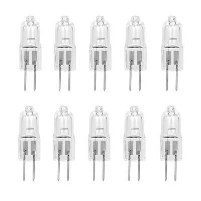10 Pack AC DC G4 6 Volt 10 Watt Halogen Light Capsule Glass 2 Pin Light Bulb Warm White Type JC Spot Recessed Down Lamp Replacement Bipin 6V Low Voltage Industrial Medical Equipment Novelty Lighting