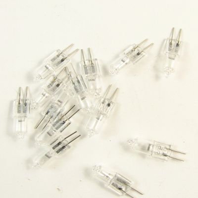 coinbuylot 100pcs G4 20W 12V Halogen Light Bulb Base JC Type