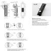 Combination Lock Handles (OWACH AL-961) for APC Rack Enclosure Cabinet Replace APC AR8132A/ EMKA 1155-U1/Tripp Lite SRCOMBO Qty 1 view 4