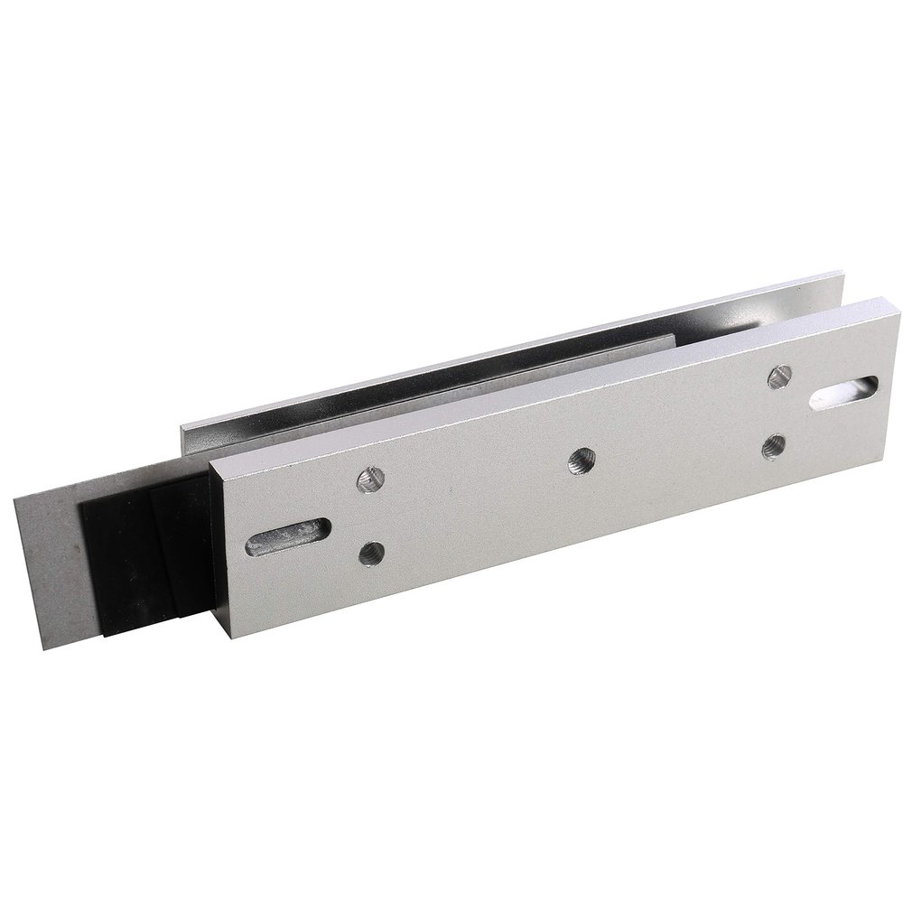 UHPPOTE Aluminum Alloy U-Shape Bracket for 600lbs Magnetic Lock Frameless Glass Door