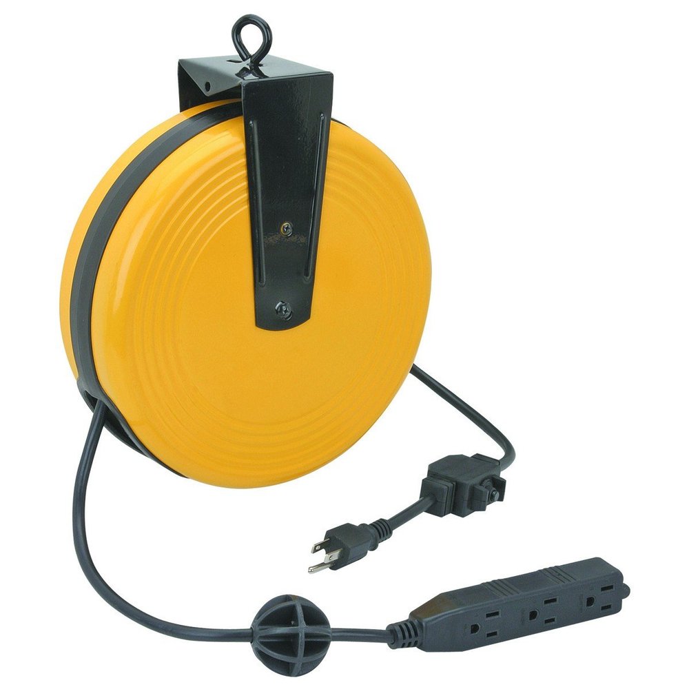 30 ft. Retractable Cord Reel with Triple Tap HFJ14