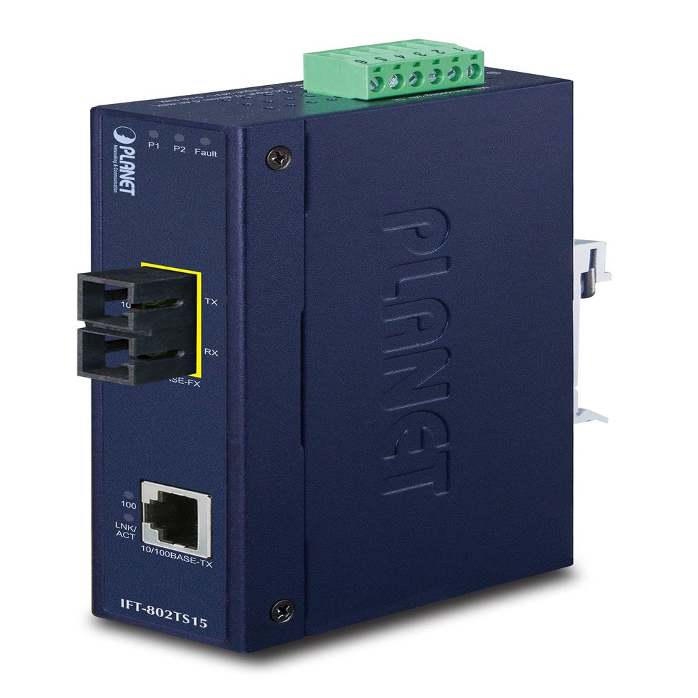 Planet Media Converter 10/100Base-TX to 100Base-FX Single Mode SC Connector up to 15 km