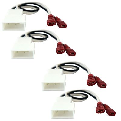 Harmony Audio Compatible with 1993-98 Toyota T100 HA-728104 Factory Speaker Replcement Connector Harness Kit